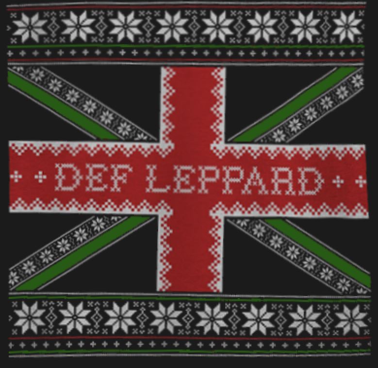 Def Leppard Xmas Flag T-Shirt