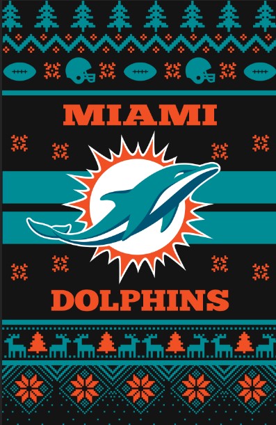 Miami Dolphins Dolphins Ugly Xmas Tshirt