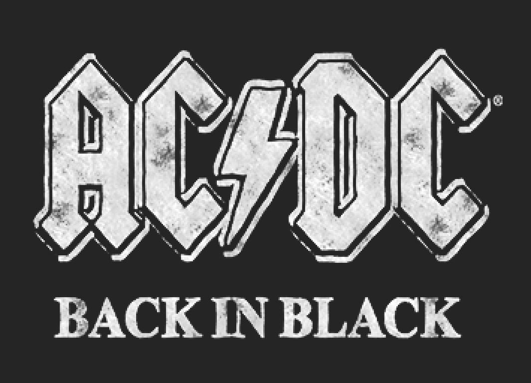 ACDC Back In Black Vintage Hoodie
