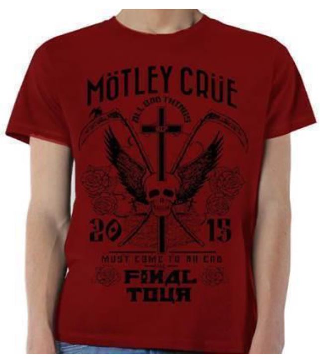 Motley Crue Final Tour Tatoo  T-shirt
