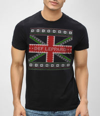 Def Leppard Xmas Flag T-Shirt