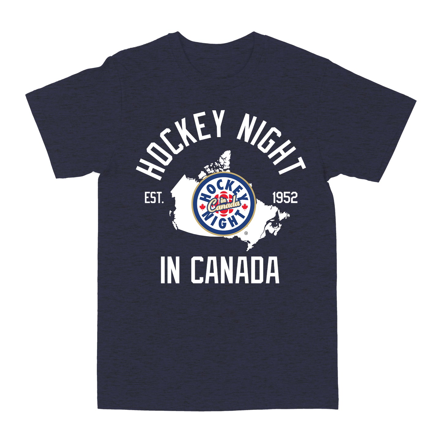Hockey Night In Canada Map T-shirt