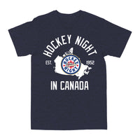 Hockey Night In Canada Map T-shirt