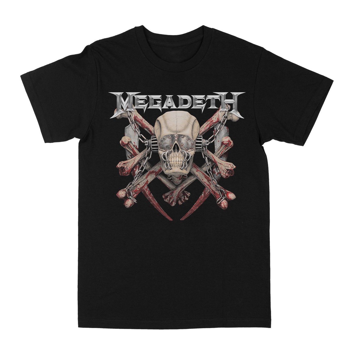 Megadeth Skull, Bones, Chains Tshirt