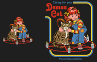 Steven Rhodes Demon Cat  Hoodie