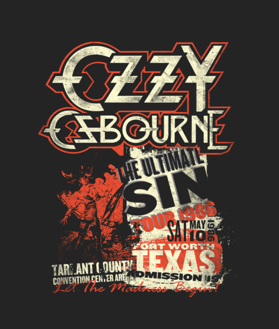 Ozzy Osbourne Ultimate Sin Tour Hoodie