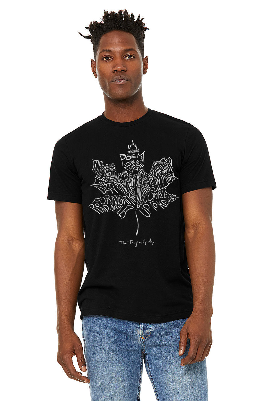 The Tragically Hip Maple Leaf Text Tee