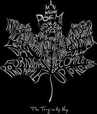The Tragically Hip Maple Leaf Text Tee