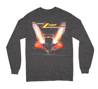 ZZ Top Eliminator on heather long sleeve Tshirt