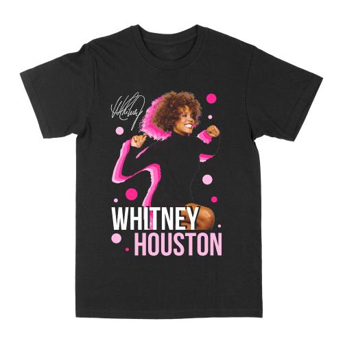 Whitney Houston Dots Short Sleeve T-shirt