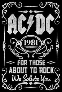 ACDC About To Rock 1979 T-shirt