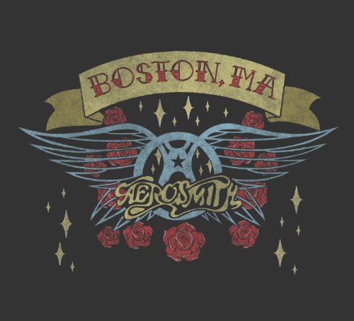 Aerosmith Tattoo Banner T-Shirt