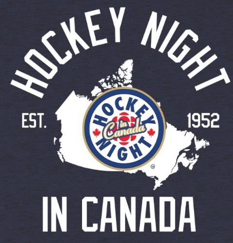 Hockey Night In Canada Map T-shirt