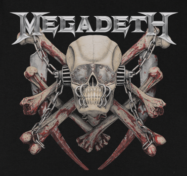 Megadeth Skull, Bones, Chains Tshirt