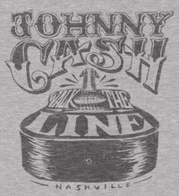 Johnny Cash Walk The Line Long Sleeve Tshirt