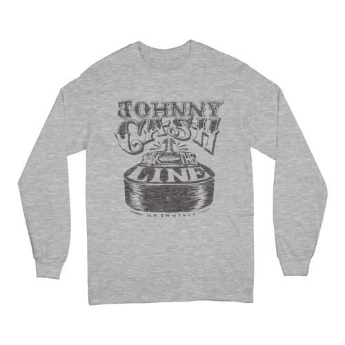 Johnny Cash Walk The Line Long Sleeve Tshirt
