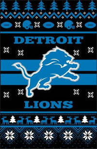 Detroit Lions Lions Ugly Xmas Tshirt