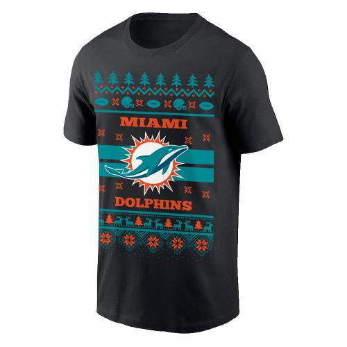Miami Dolphins Dolphins Ugly Xmas Tshirt
